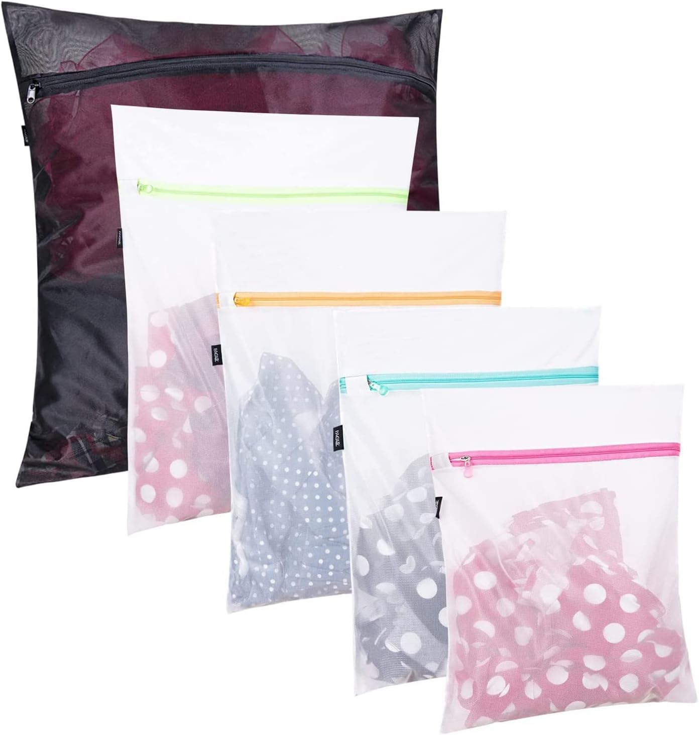 BAGAIL Mesh Laundry Wash Bags, 5-Pack